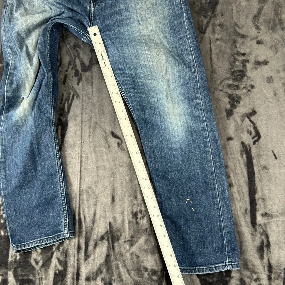 Levi's 502 Regular Taper Jeans Mens 36x30 Blue Performance Stretch Denim